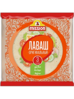 Лаваш MISSION Оригинальный, 3шт, 270г