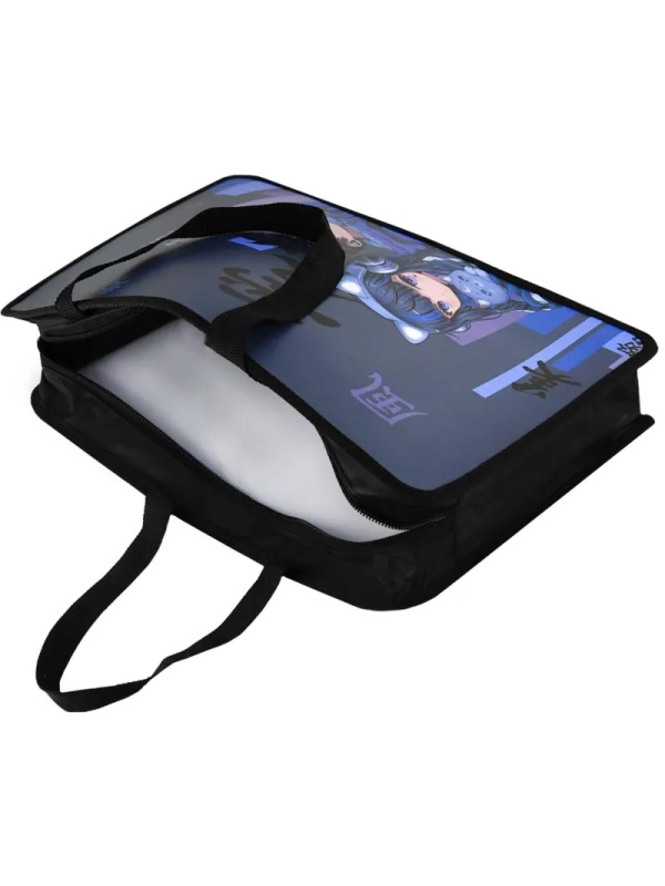 Папка для тетрадей КИБЕР АНИМЕ ,А4,1отдел,молния,дно с расш/69276