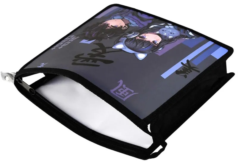 Папка для тетрадей КИБЕР АНИМЕ ,А5,1отдел,молния,дно с расширением/69298