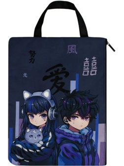 Папка для тетрадей КИБЕР АНИМЕ  33x25 см, 1 отдел, молния/69312