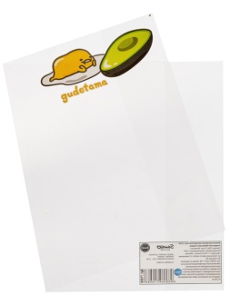 Набор обложек для тетрадей Gudetama, 10 шт., 213x350, 100 мкм. 71981