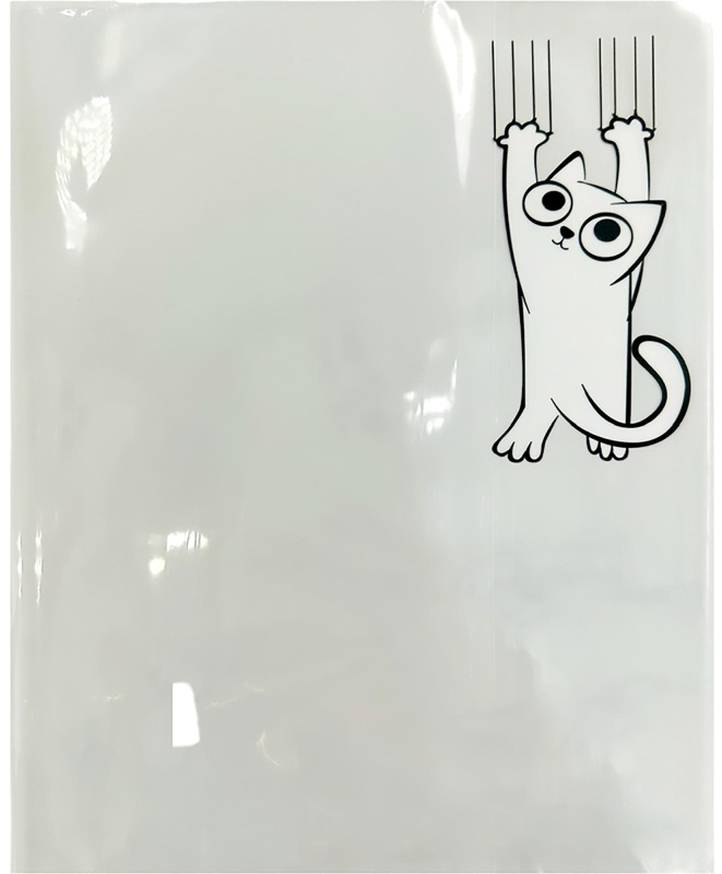 Набор обложек для тетрадей Кот, 10 шт., 213x350, 100 мкм. 72014