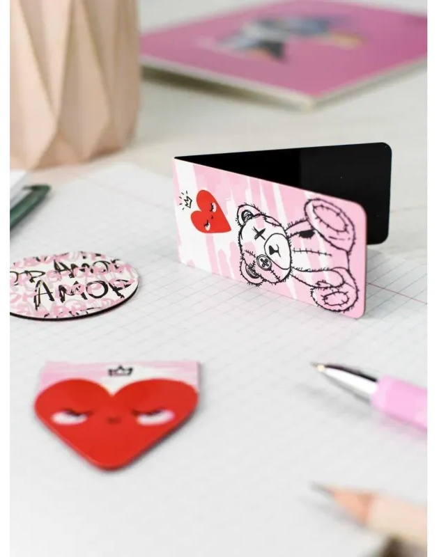 Закладки магнитные для книг АМОР набор 3шт, 70070