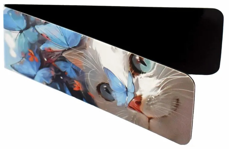 Закладки магнитные для книг  КОТЫ набор 2шт, 30x80мм/69062