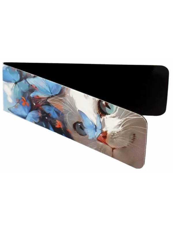 Закладки магнитные для книг  КОТЫ набор 2шт, 30x80мм/69062