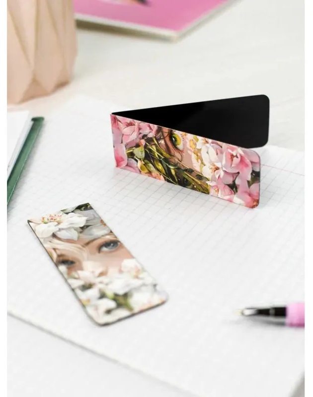 Закладки магнитные для книг  ДЕВУШКИ набор  2шт, 30x80мм 69063