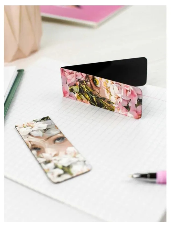 Закладки магнитные для книг  ДЕВУШКИ набор  2шт, 30x80мм 69063