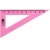 Набор чертежный ПАСТЕЛЬ РОЗОВЫЙ линейка 15см;треугольник 30,60,90град 66055