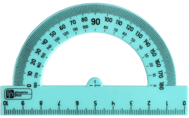 Набор чертежный ПАСТЕЛЬ ГОЛУБОЙ линейка 15см;треугольник 30,60,90град 66056