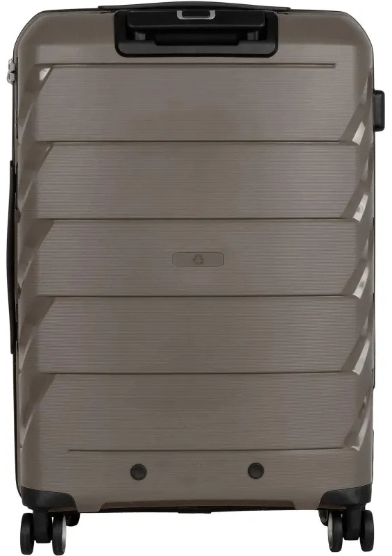 Чемодан средний, (2-ой) Coffee кофе (24) пластик PC, РР819