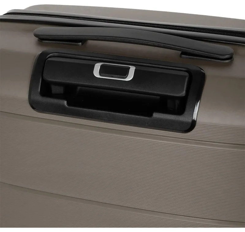 Чемодан средний, (2-ой) Coffee кофе (24) пластик PC, РР819