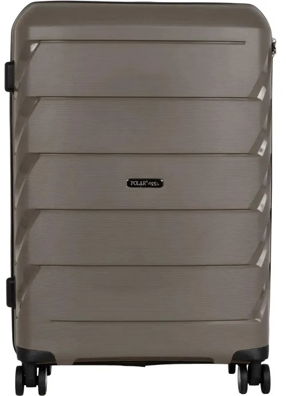 Чемодан средний, (2-ой) Coffee кофе (24) пластик PC, РР819