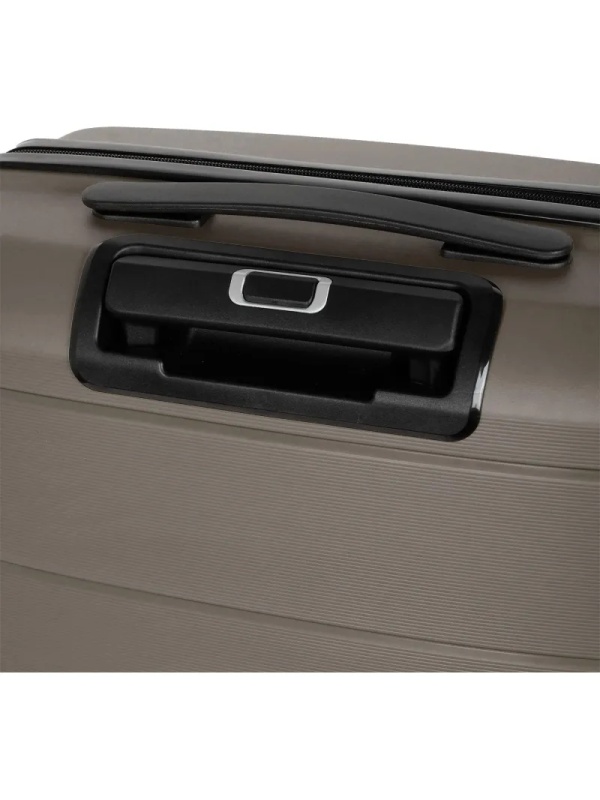 Чемодан средний, (2-ой) Coffee кофе (24) пластик PC, РР819