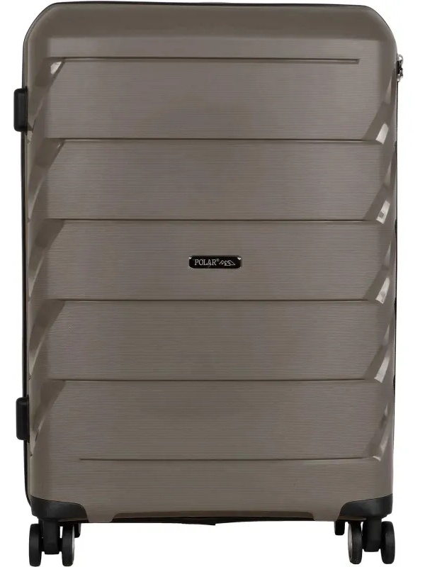 Чемодан средний, (2-ой) Coffee кофе (24) пластик PC, РР819