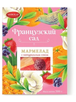 Мармелад желейный Азовская КФ Французский сад, 300г