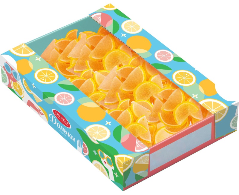 Мармелад желейный Азовская КФ Дольки цитрусовые, 1кг