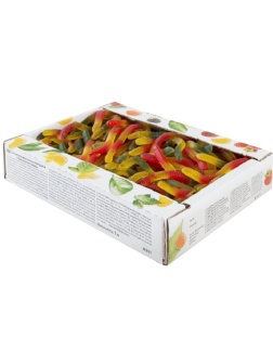 Мармелад жевательный Азовская КФ Тропические змейки фигурный, 1кг