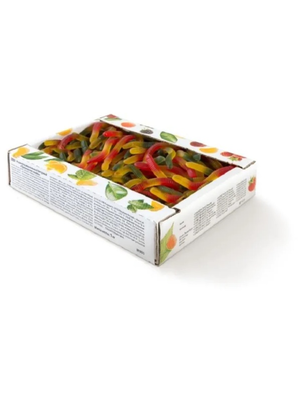 Мармелад жевательный Азовская КФ Тропические змейки фигурный, 1кг