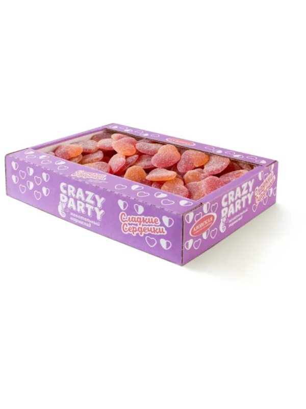 Мармелад жевательный Азовская КФ Сердечки фигурный, 1кг