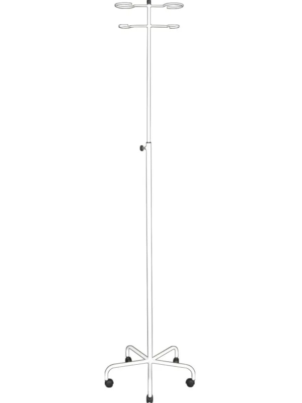 Штатив медицинский ZM_М192-04к, разборн. 2 сосуда белый, ролики