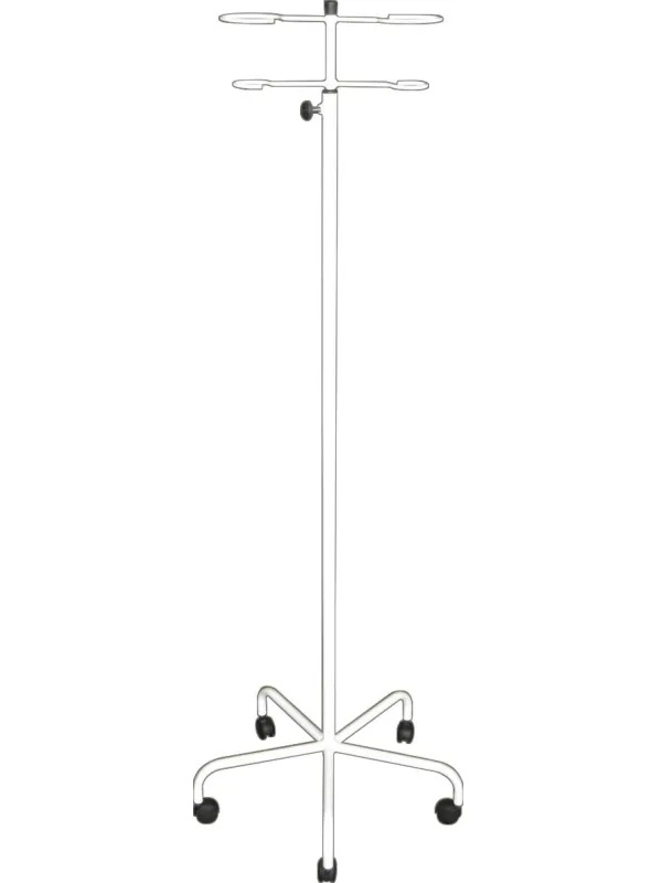 Штатив медицинский ZM_М192-04к, разборн. 2 сосуда белый, ролики