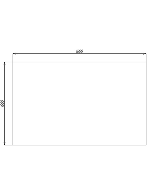 Стол Avance для переговоров 6МП.504 1600х1000х750 шамони светлый/алюм.матов