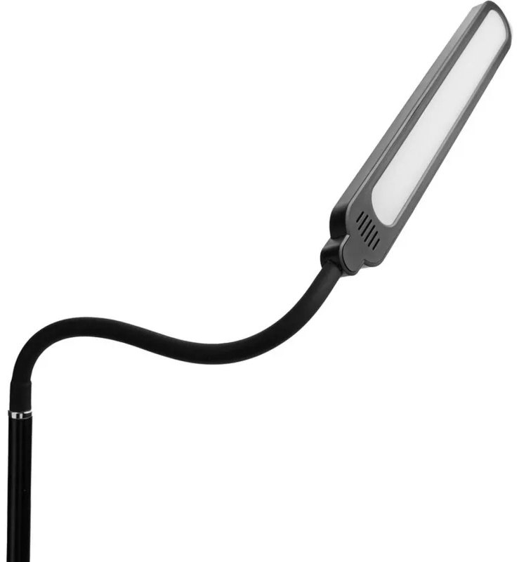 Торшер Ultraflash UF-830 C02 черн. LED 12Вт, 4500К, 3ур.ярк