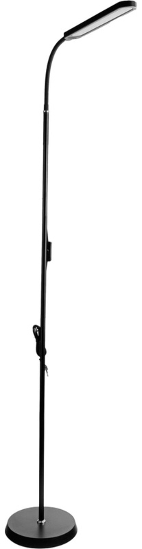 Торшер Ultraflash UF-830 C02 черн. LED 12Вт, 4500К, 3ур.ярк