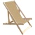 Кресло CIM_шезлонг складной деревянный/ткань бежевый КШ-001-4