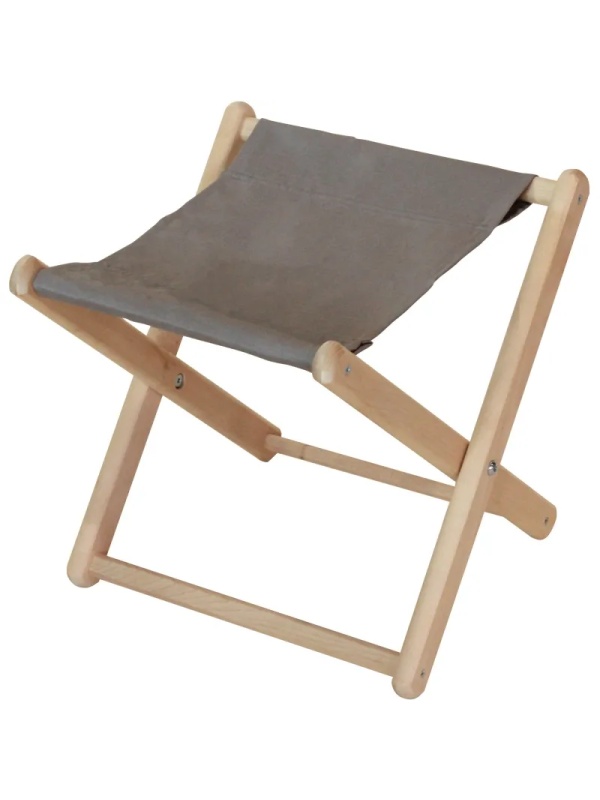 Табурет CIM_складной деревянный/ткань бежевый ТС-001-2