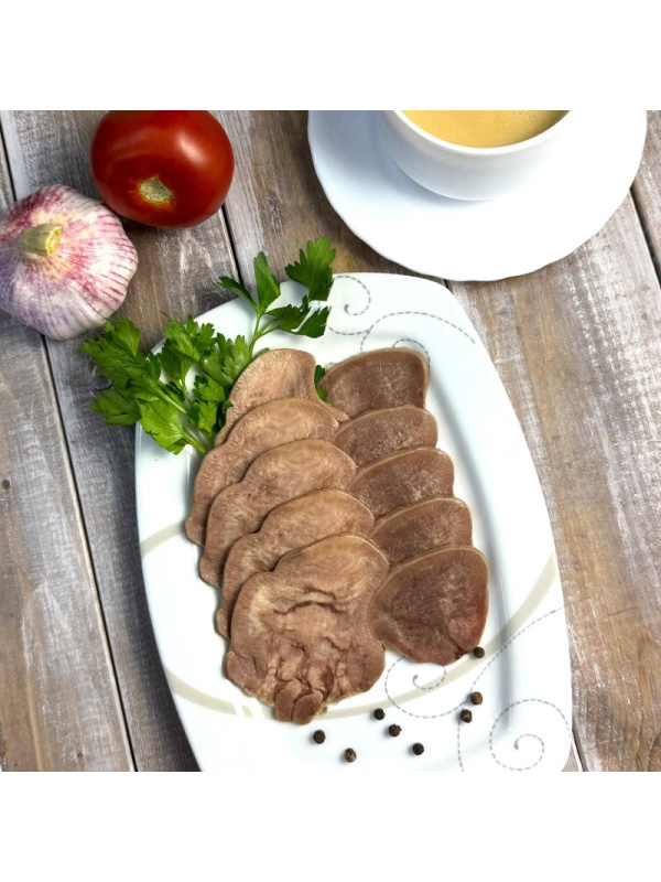 Мясные деликатесы Язык говяжий вареный Традиционный с/н в/у г/я 100г