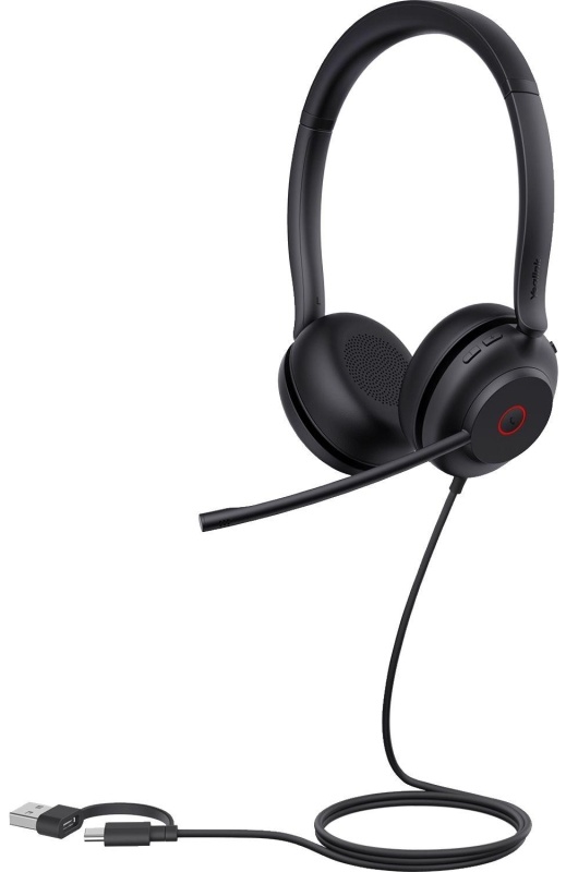 Гарнитура Yealink UH35 dual UC USB-C/A, головная