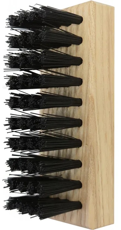 Щетка для кроссовок, деревянная, с искусственной щетиной, 89х30х40мм.,50700