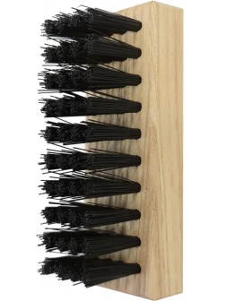 Щетка для кроссовок, деревянная, с искусственной щетиной, 89х30х40мм.,50700