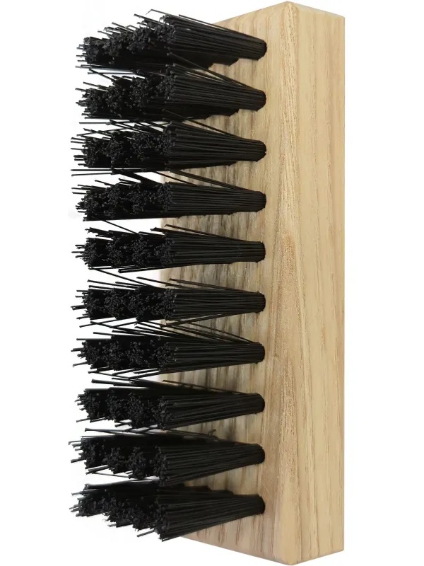 Щетка для кроссовок, деревянная, с искусственной щетиной, 89х30х40мм.,50700