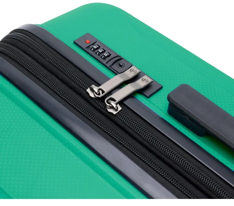 Чемодан TORBER В Отпуск,ярко-бирюз,полипропилен,65,5х43,5х26см,62л,T1907T-M