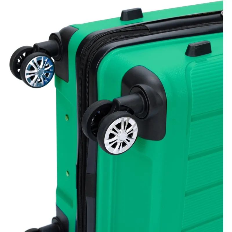 Чемодан TORBER В Отпуск,ярко-бирюз,полипропилен,65,5х43,5х26см,62л,T1907T-M