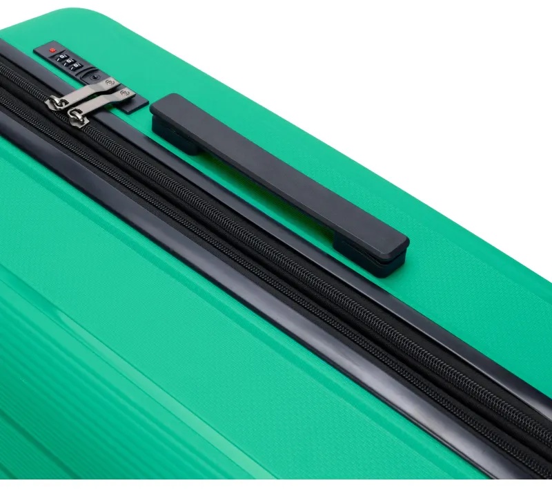 Чемодан TORBER В Отпуск,ярко-бирюз,полипропилен,65,5х43,5х26см,62л,T1907T-M