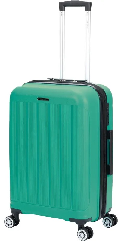 Чемодан TORBER В Отпуск,ярко-бирюз,полипропилен,65,5х43,5х26см,62л,T1907T-M