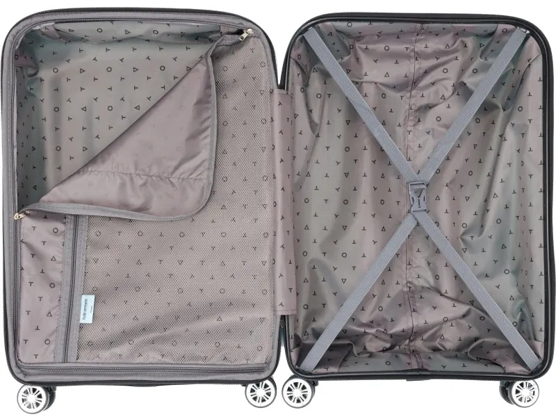 Чемодан TORBER В Отпуск,ярко-бирюз,полипропилен,65,5х43,5х26см,62л,T1907T-M