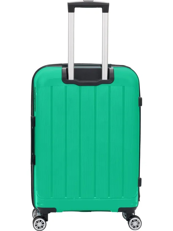 Чемодан TORBER В Отпуск,ярко-бирюз,полипропилен,65,5х43,5х26см,62л,T1907T-M