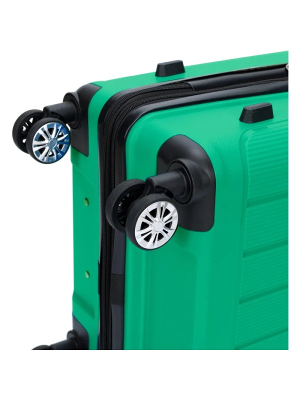 Чемодан TORBER В Отпуск,ярко-бирюз,полипропилен,65,5х43,5х26см,62л,T1907T-M