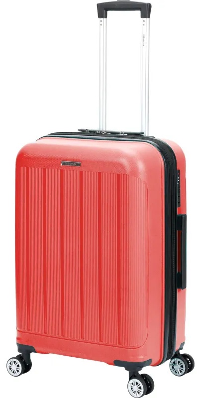 Чемодан TORBER В Отпуск, ярко-розо,полипропилен,65,5х43,5х26см,62л,T1907C-M