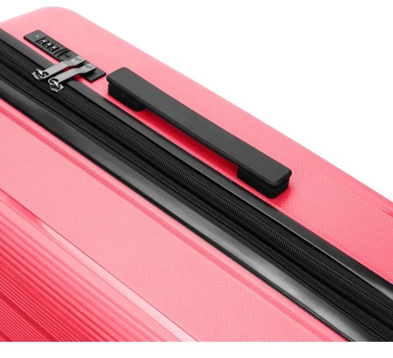 Чемодан TORBER В Отпуск, ярко-розо,полипропилен,65,5х43,5х26см,62л,T1907C-M