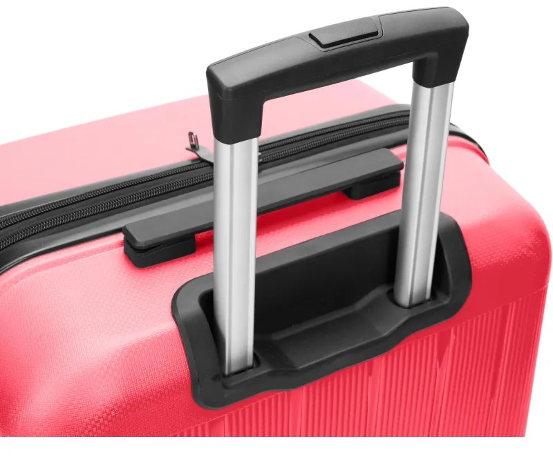Чемодан TORBER В Отпуск, ярко-розо,полипропилен,65,5х43,5х26см,62л,T1907C-M