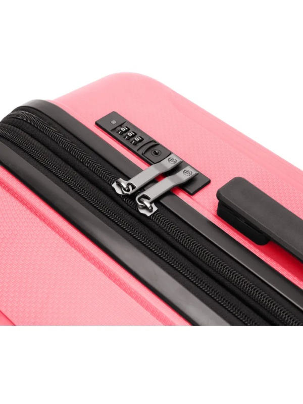 Чемодан TORBER В Отпуск, ярко-розо,полипропилен,65,5х43,5х26см,62л,T1907C-M