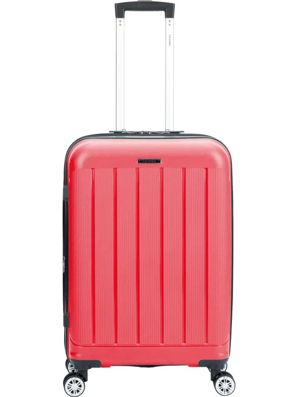 Чемодан TORBER В Отпуск, ярко-розо,полипропилен,65,5х43,5х26см,62л,T1907C-M