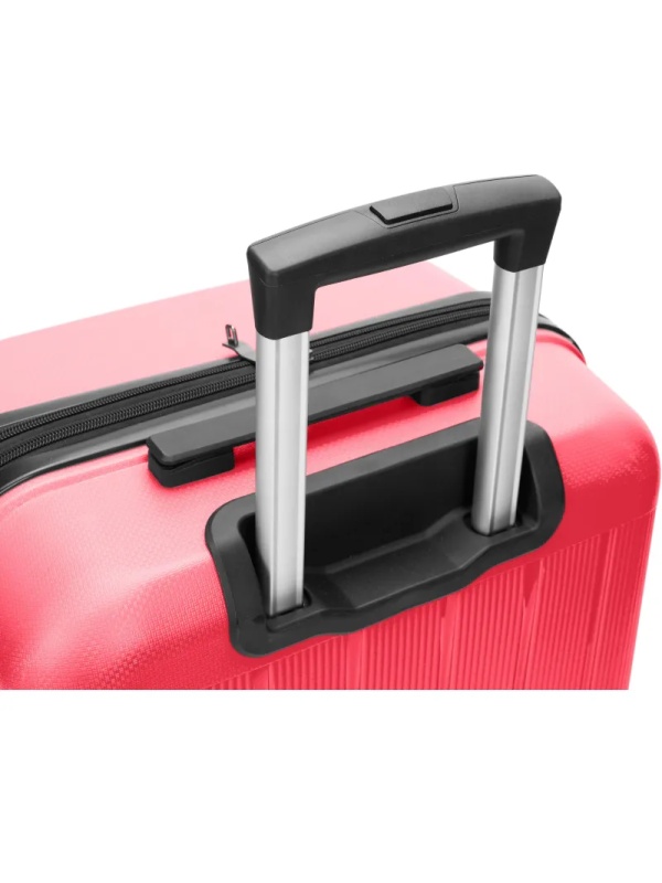 Чемодан TORBER В Отпуск, ярко-розо,полипропилен,65,5х43,5х26см,62л,T1907C-M