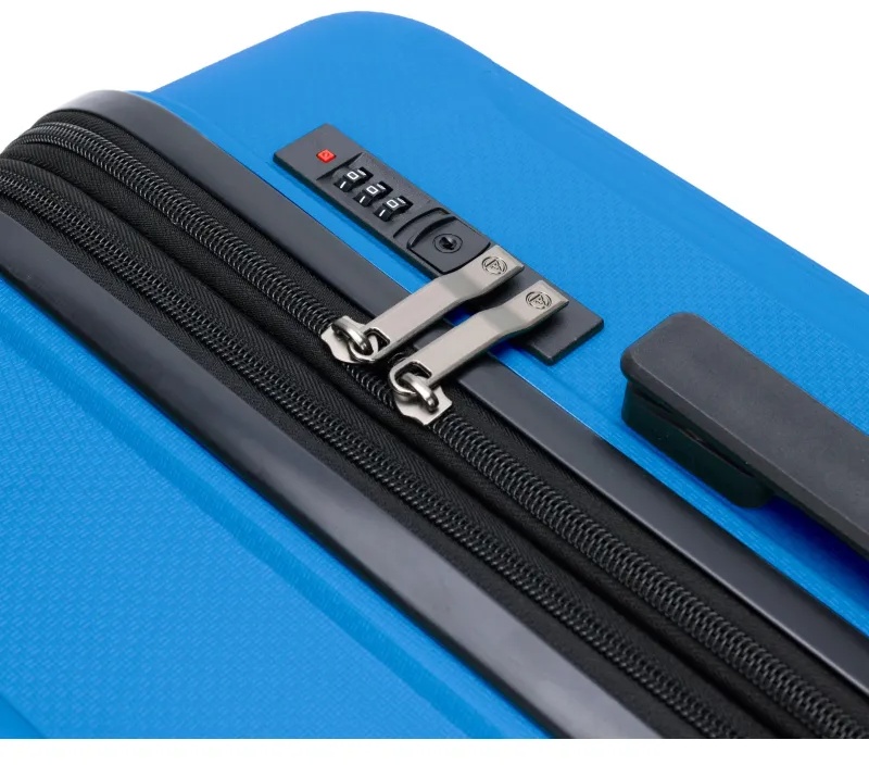 Чемодан TORBER В Отпуск, ярко-син,полипропилен,65,5х43,5х26см,62л, T1907B-M