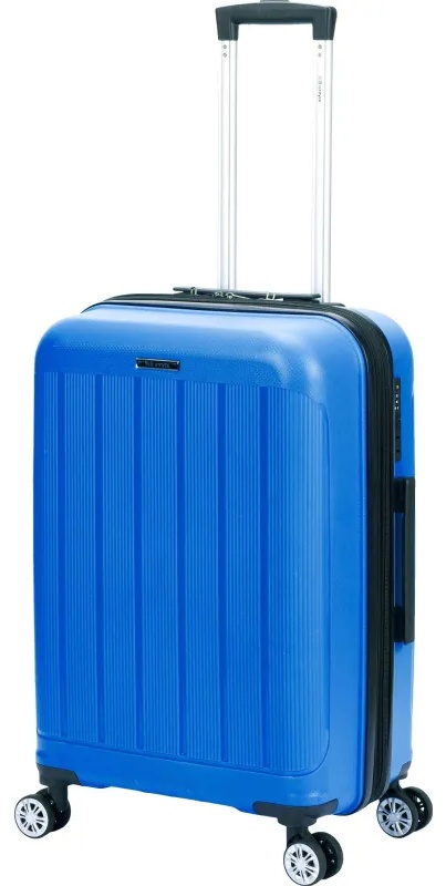 Чемодан TORBER В Отпуск, ярко-син,полипропилен,65,5х43,5х26см,62л, T1907B-M